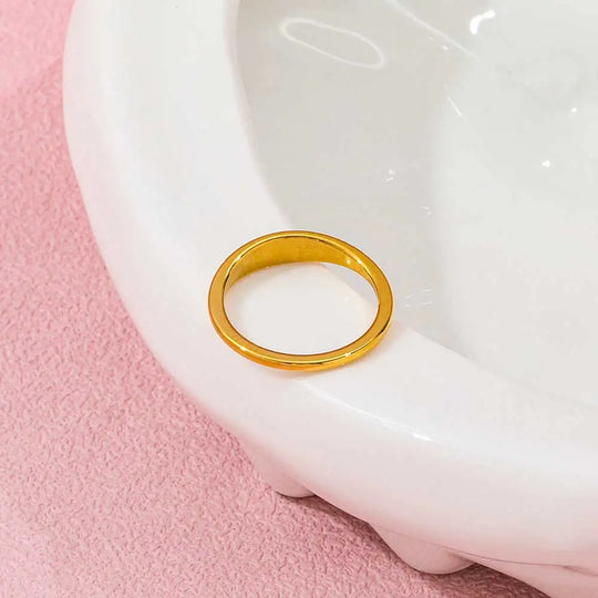 Crescent. Ring worn
