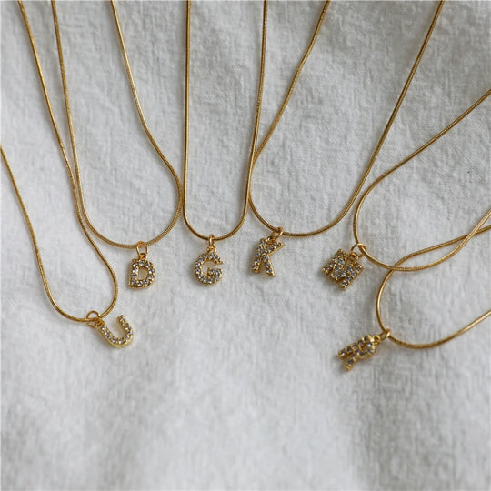 Monogram. Necklace worn