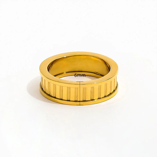Cog. Ring worn