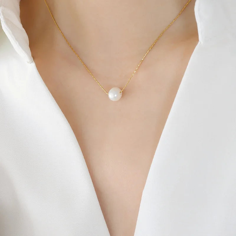 Mist. Necklace worn