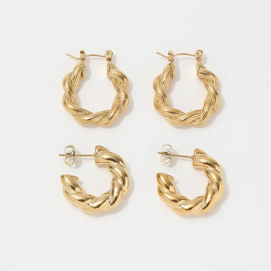 Plait. Hoops detail