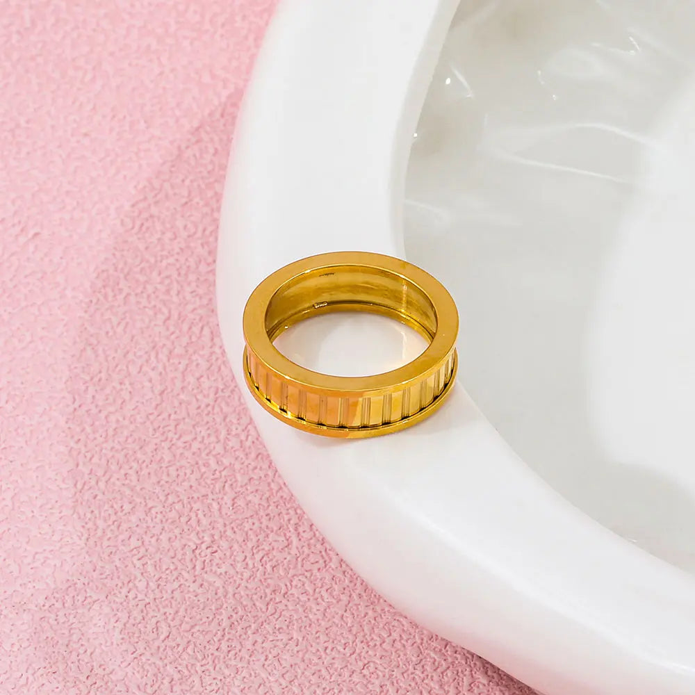 Cog. Ring worn
