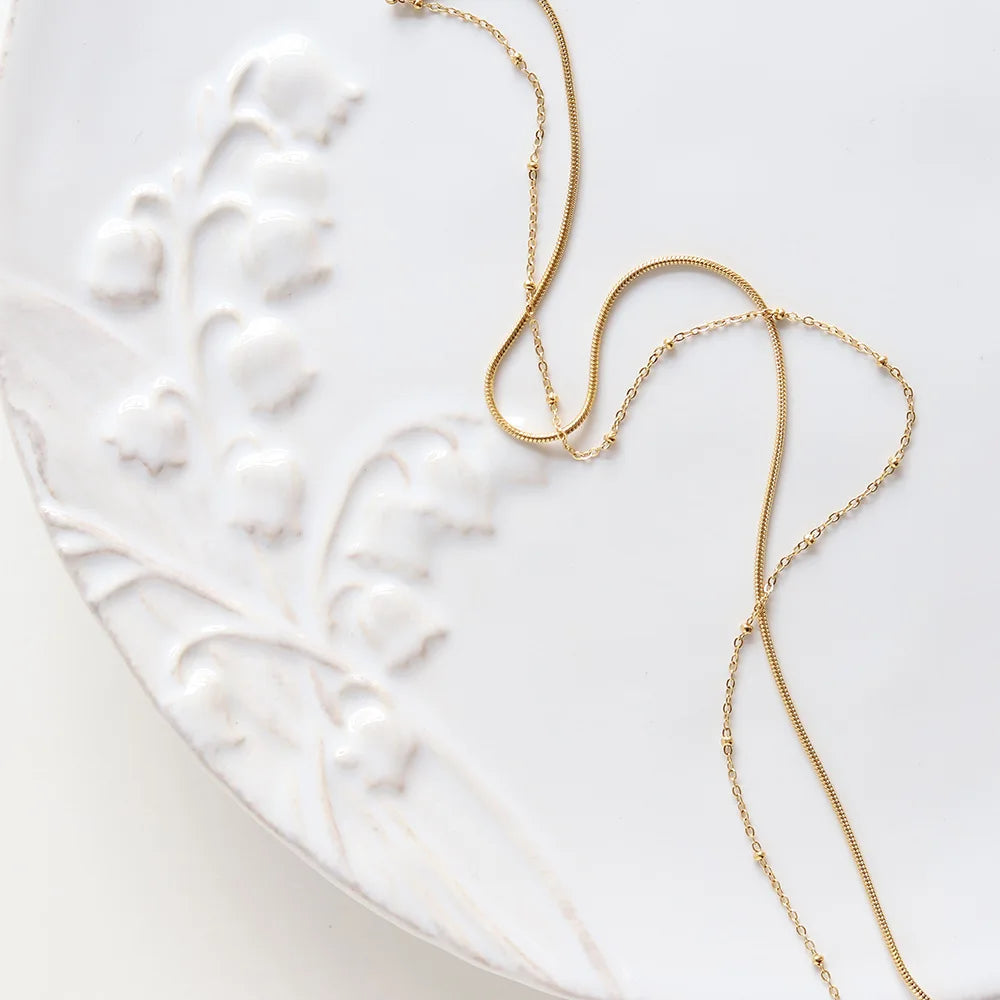 Strand. Necklace detail