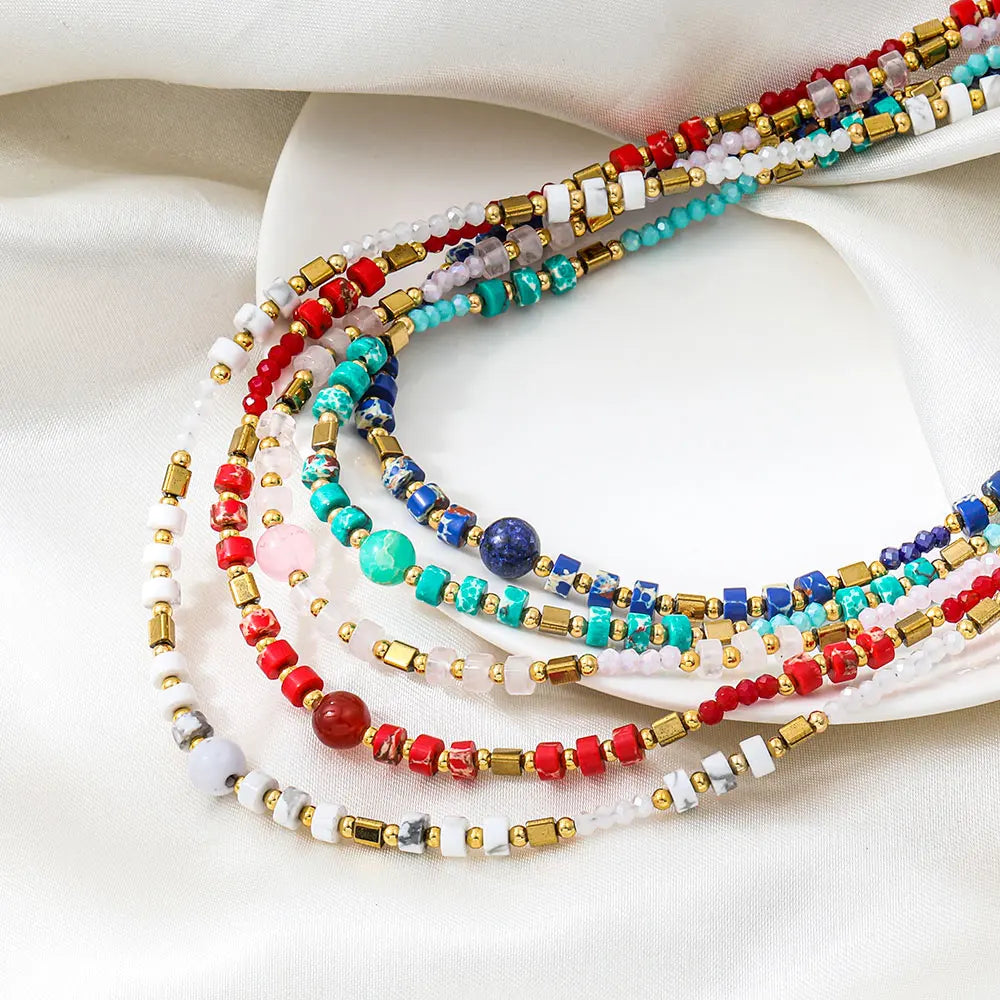 Terra. Necklace worn