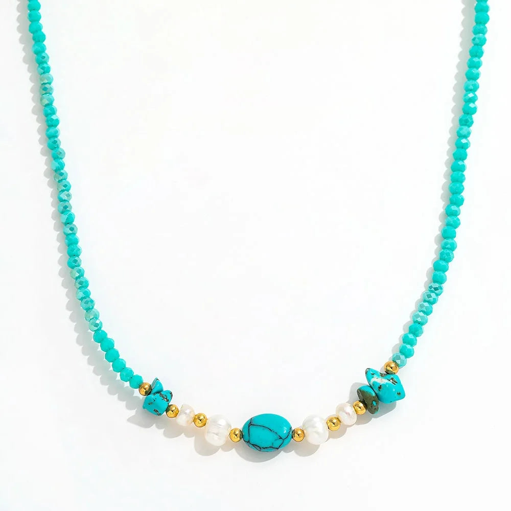 Tide. Necklace worn
