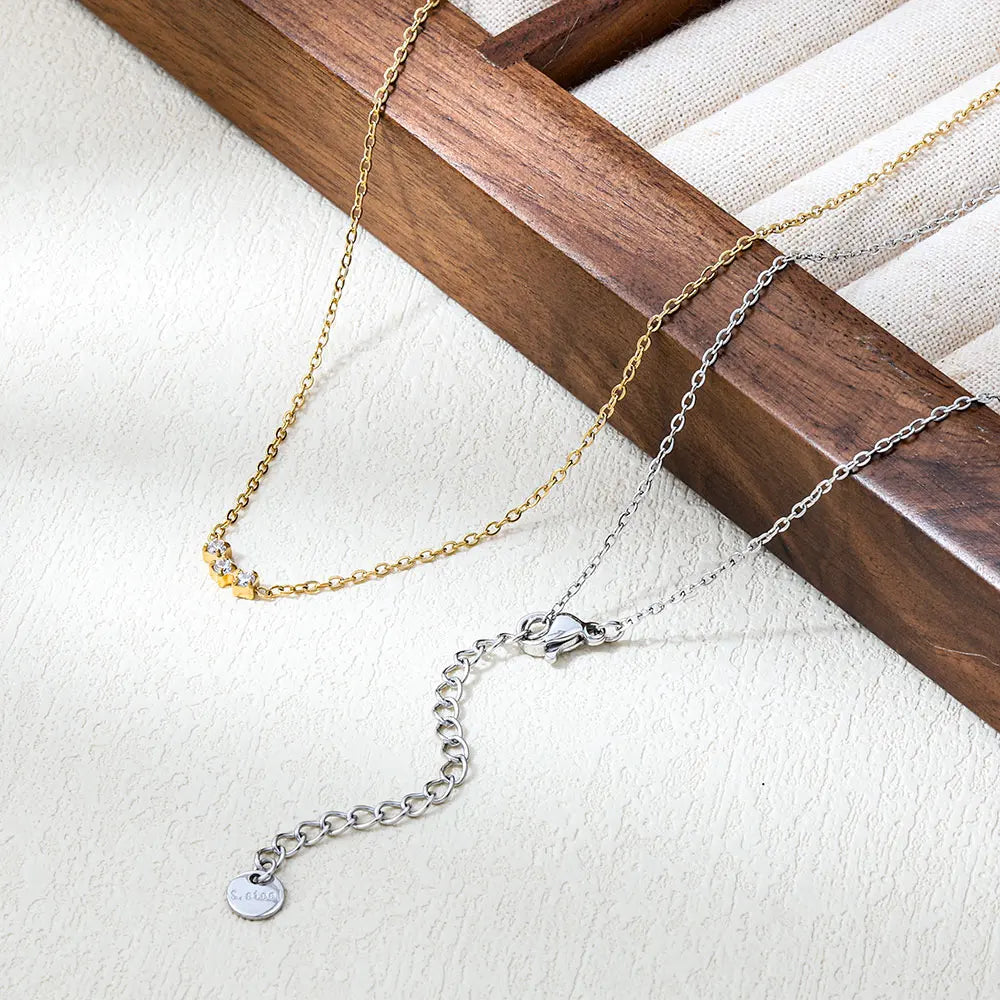 Arc. Necklace worn