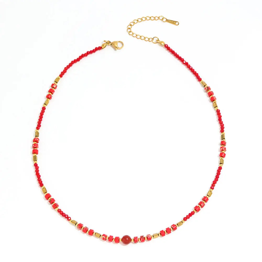 Terra. Necklace worn
