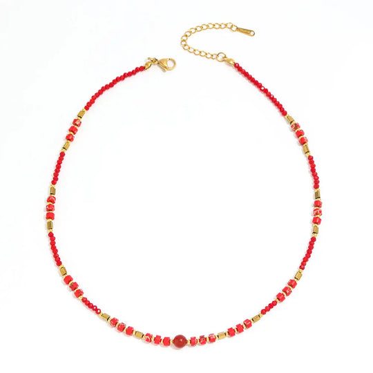 Terra. Necklace worn