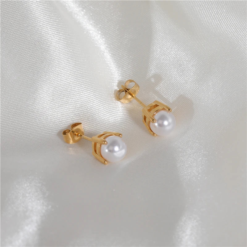 Moon. Studs worn