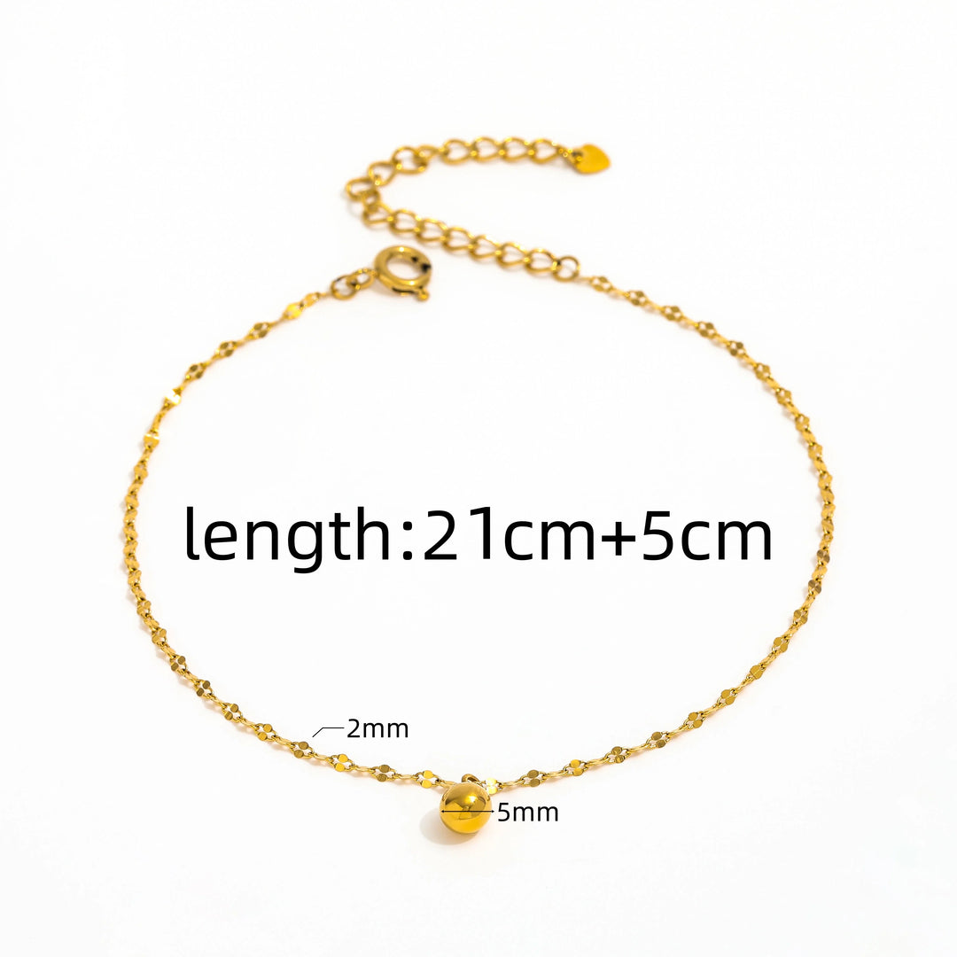 Wave. Anklet worn