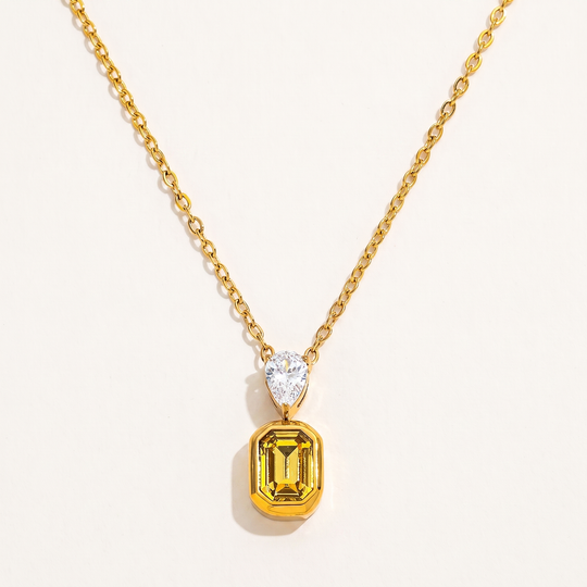 Prism. Necklace - Yellow