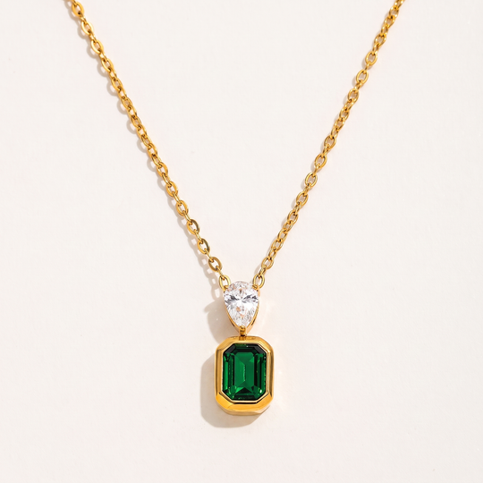 Prism. Necklace - Green