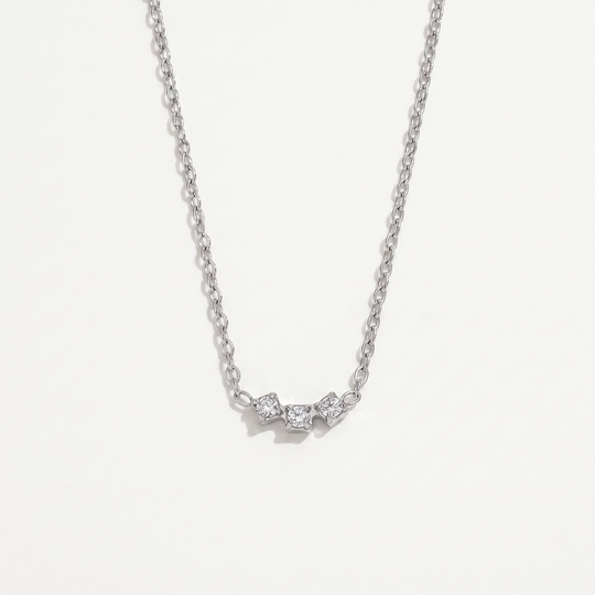 Arc. Necklace - Silver