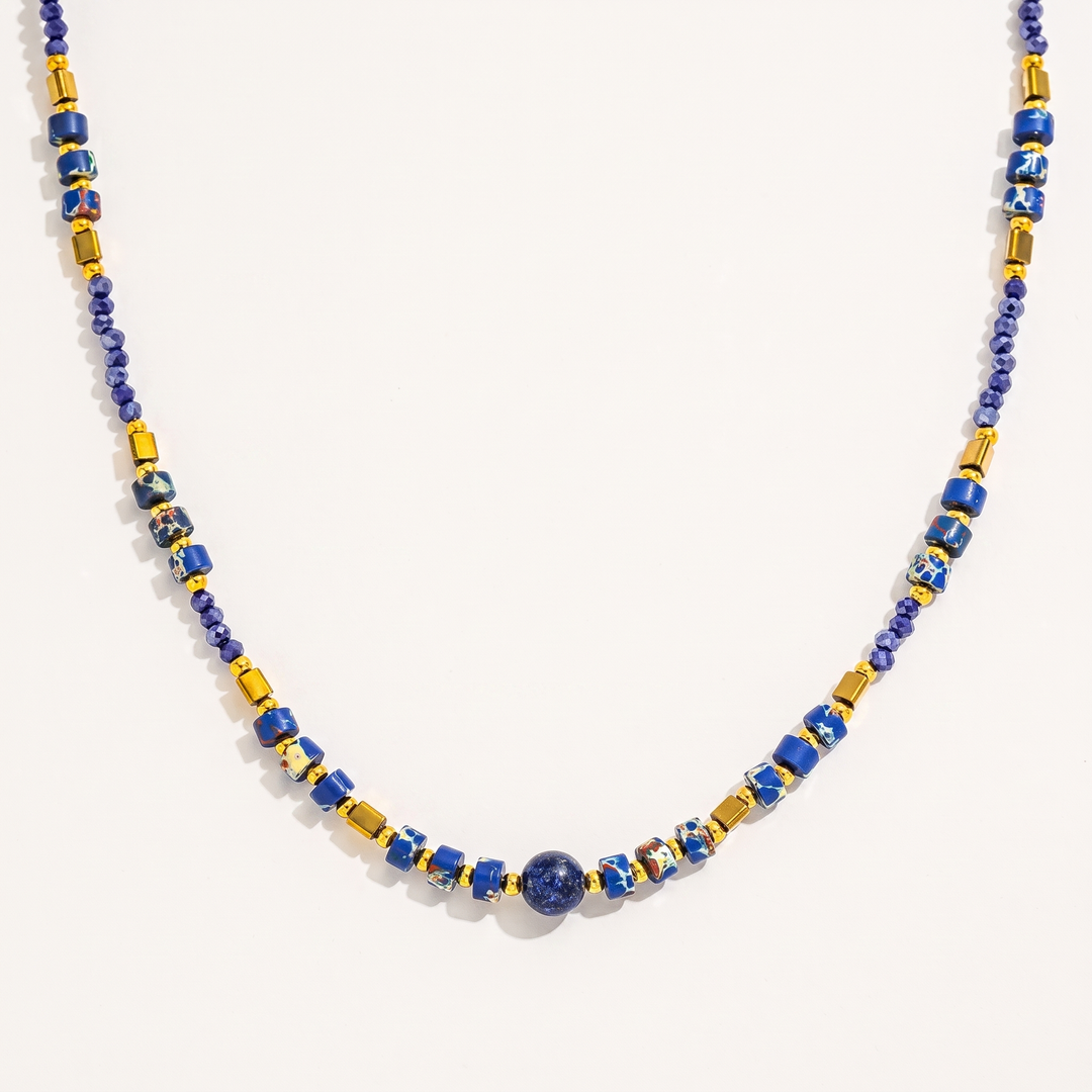 Terra. Necklace - Blue