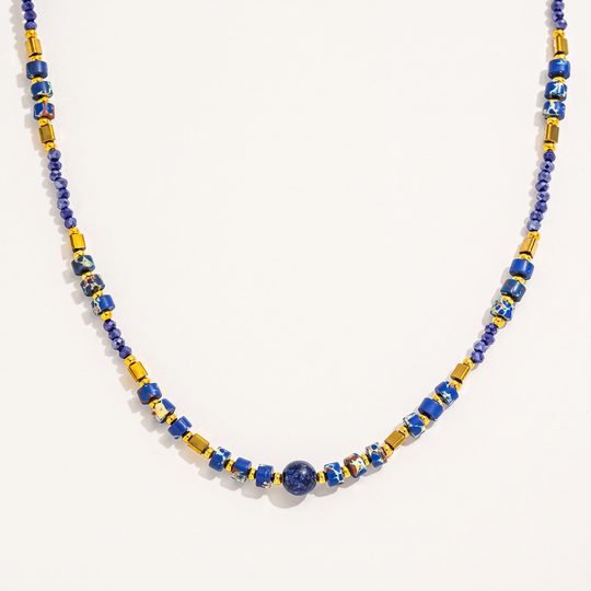 Terra. Necklace - Blue