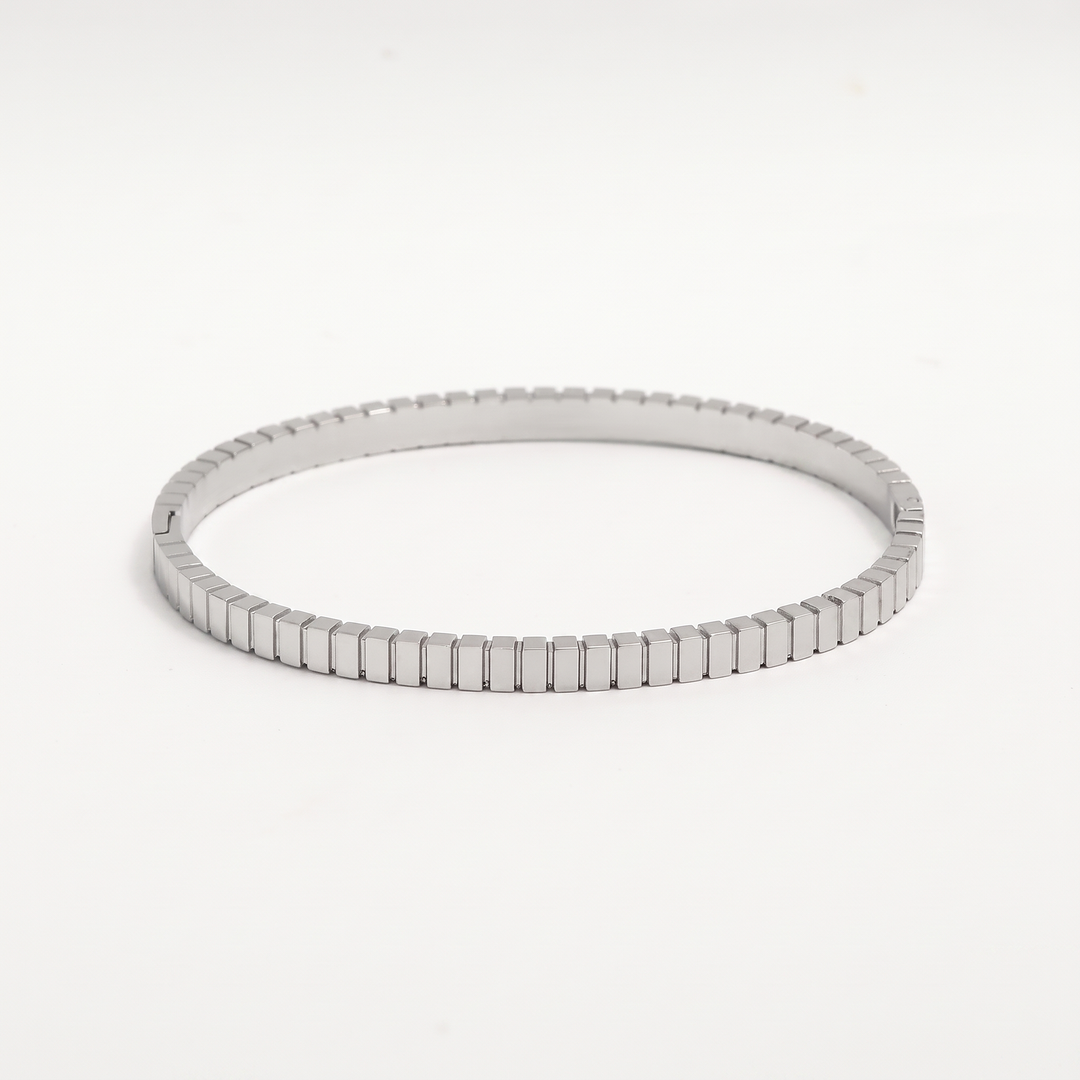 Mesh. Bangle - Silver