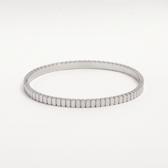 Mesh. Bangle - Silver