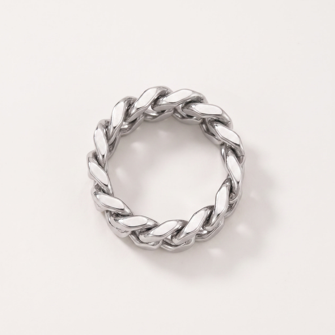 Anchor. Ring - Silver