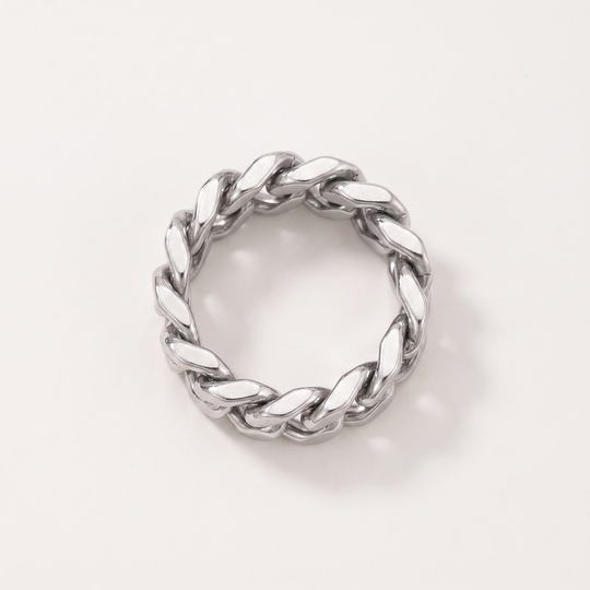 Anchor. Ring - Silver