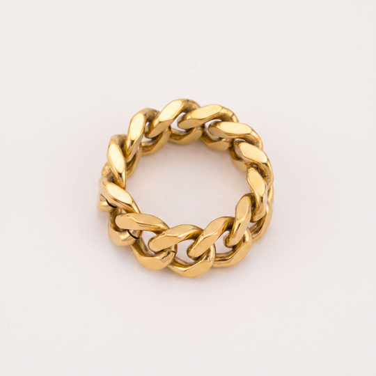 Anchor. Ring - Gold