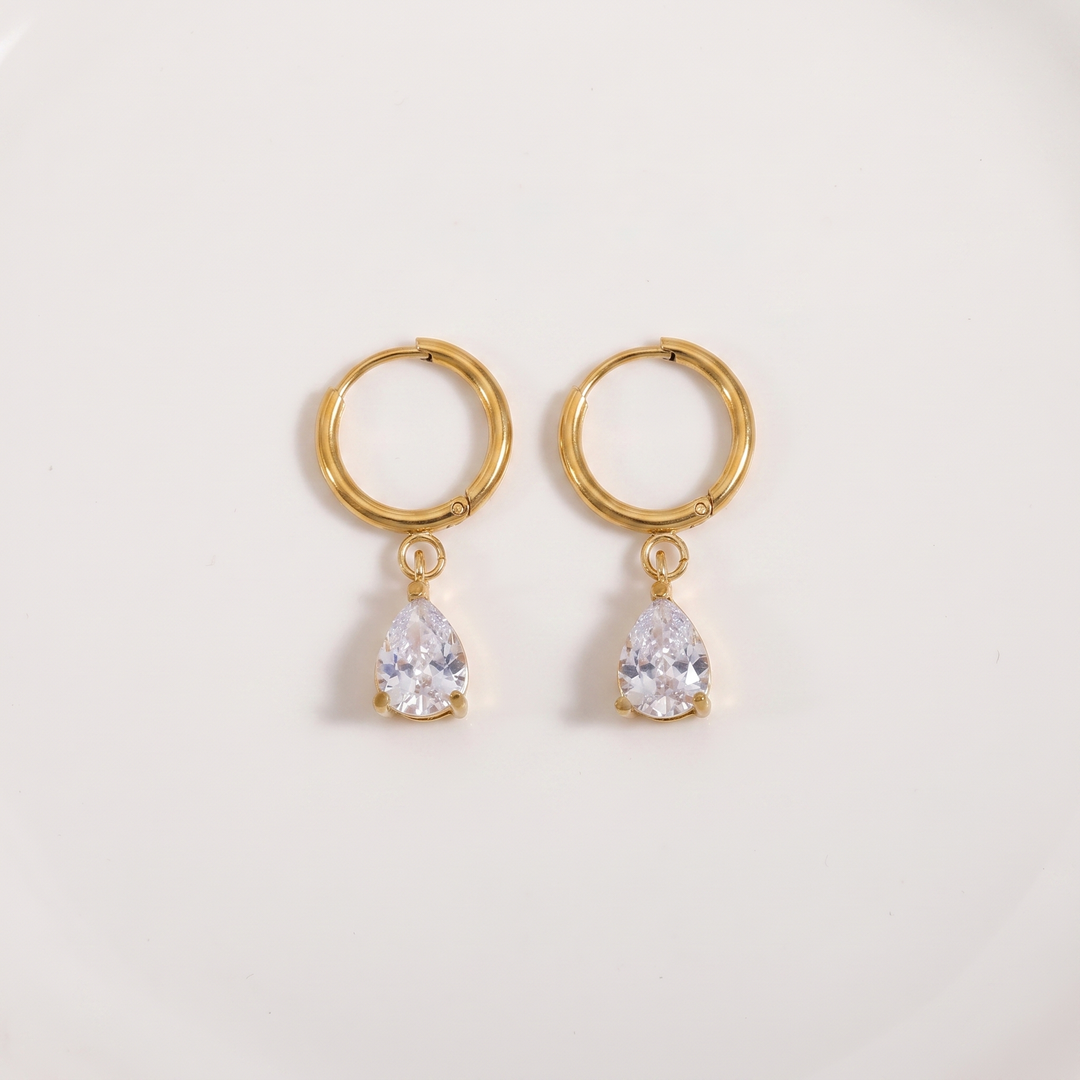 Rain. Hoops - Gold
