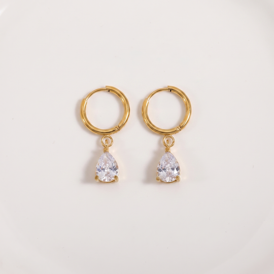 Rain. Hoops - Gold