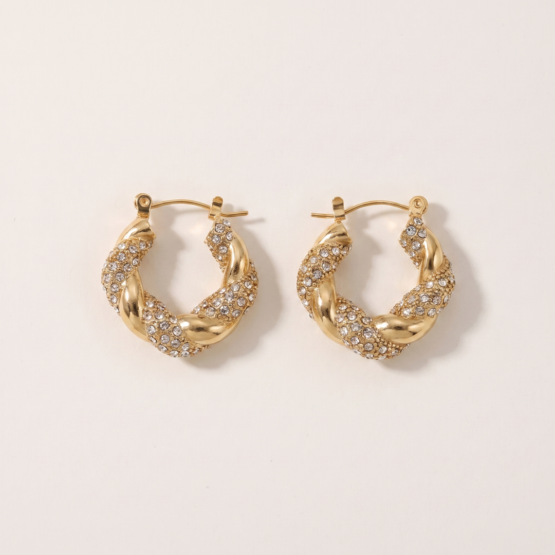 Twist. Hoops - Gold