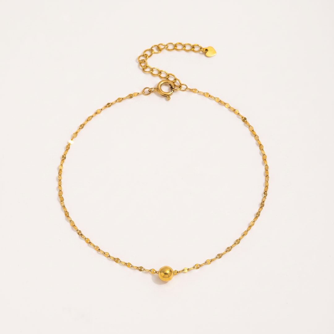 Wave. Anklet - Gold