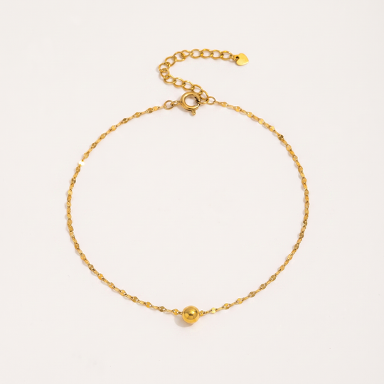 Wave. Anklet - Gold