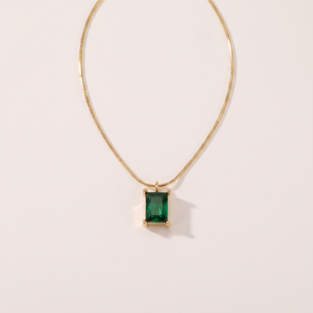 Fern. Necklace - Green