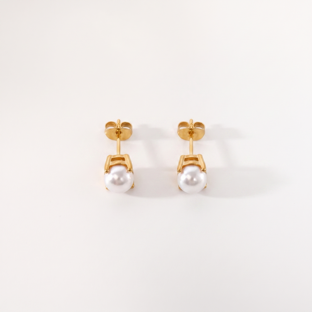 Moon. Studs - Gold