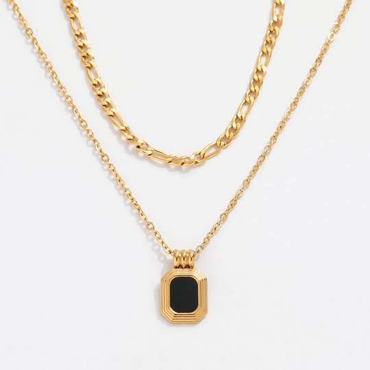 Tier. Necklace - Black
