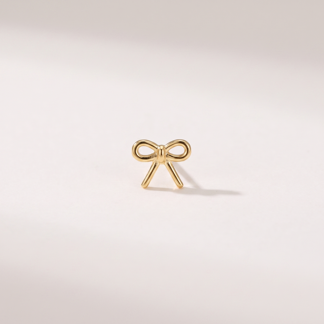 Ribbon. Earrings