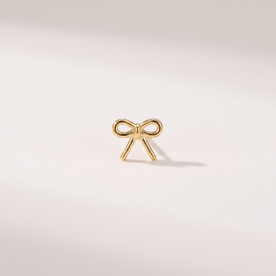 Ribbon. Earrings