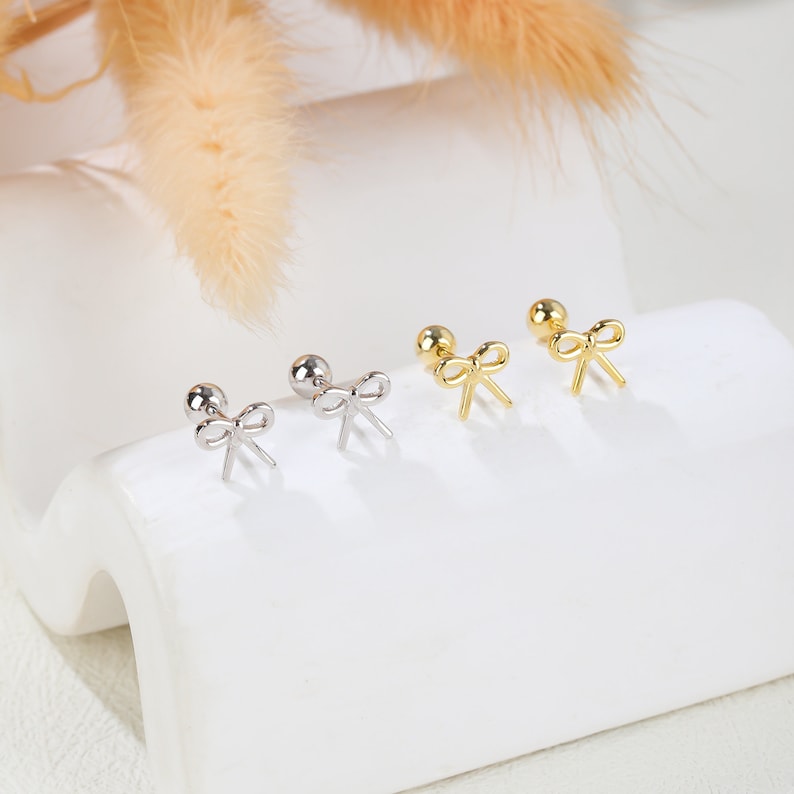 Ribbon. Earrings