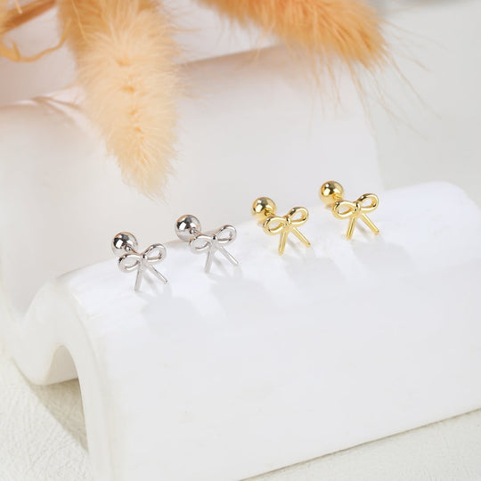 Ribbon. Earrings