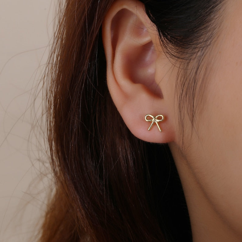 Ribbon. Earrings